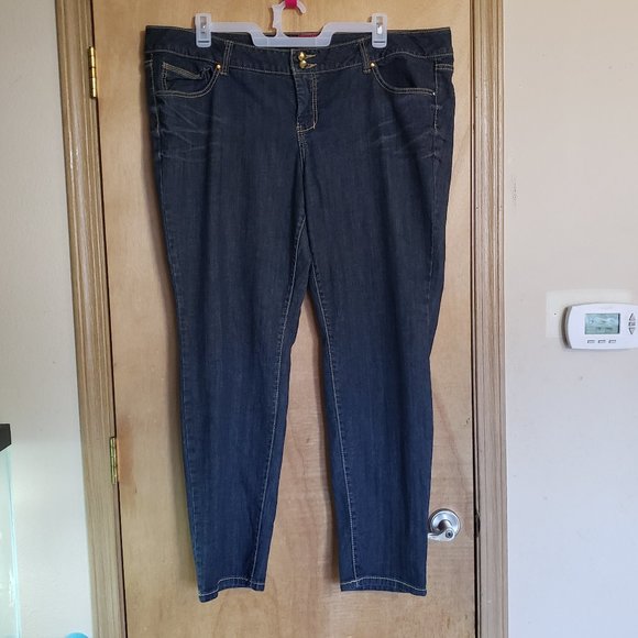 Torrid Denim - Torrid Denim Size 22 Faux Jewel Double Button
